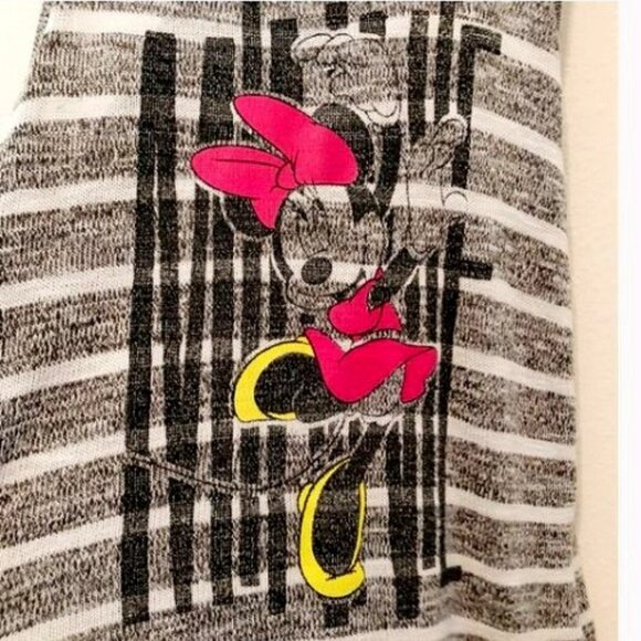 NWOT Disney Minnie Mouse Racer-back Tank Top Striped Size: XSMALL - Picture 2 of 5